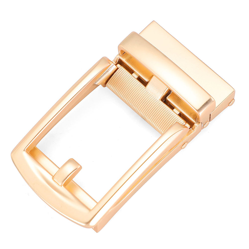 Men's belt buckle buckle high-end simple automatic buckle youth belt belt buckle buckle 3.5CM belt accessories