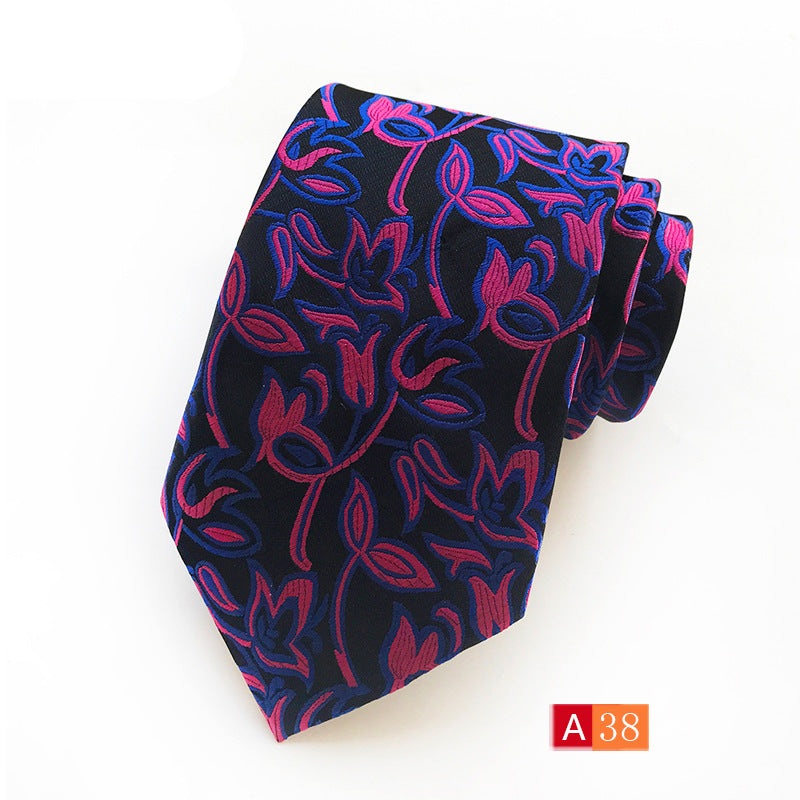 Source Factory Hot Jacquard Fabric Tie Men's Dress Business Suit Accessories Tie Wholesale
