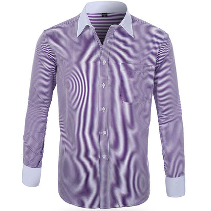 Cross-border Hot Sale Amazon Shirt Men's Casual Spring and Summer ebay Business Men's French Cufflinks plus size Men's Shirt