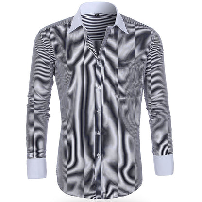Cross-border Hot Sale Amazon Shirt Men's Casual Spring and Summer ebay Business Men's French Cufflinks plus size Men's Shirt