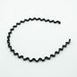 Iron black bottom wave spiral sports head hoop head buckle bath fine hairpin men's and girls universal wash hair hoop wholesale