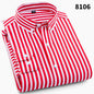 New Men's Printed Long-Sleeved Shirt, Korean Style Slim Fit, Youth Fashion, Casual and Versatile Shirt, Cross-Border Bestseller in Europe and America