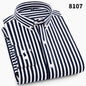 New Men's Printed Long-Sleeved Shirt, Korean Style Slim Fit, Youth Fashion, Casual and Versatile Shirt, Cross-Border Bestseller in Europe and America