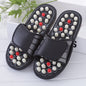 Cross-Border Slippers for Men and Women Rotating Tai Chi Massage Indoor Non-Slip Massage Slippers Foot Acupoint Spiked Foot Massage Shoes for Men