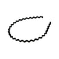 Iron black bottom wave spiral sports head hoop head buckle bath fine hairpin men's and girls universal wash hair hoop wholesale