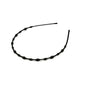 Iron black bottom wave spiral sports head hoop head buckle bath fine hairpin men's and girls universal wash hair hoop wholesale