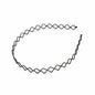 Iron black bottom wave spiral sports head hoop head buckle bath fine hairpin men's and girls universal wash hair hoop wholesale