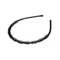 Iron black bottom wave spiral sports head hoop head buckle bath fine hairpin men's and girls universal wash hair hoop wholesale