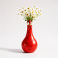 Hand-Painted Rooster Vase Sculpture | Long Neck Cartoon Rooster Decor with Colorful Polka Dots | Waterproof Resin Home Accent