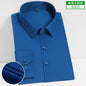 Stretch Comfortable Shirt Men's Long-Sleeved Business Professional Dress Non-Ironing Slim-Fit Korean Style Shirt Interview Pure White Shirt