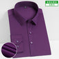 Stretch Comfortable Shirt Men's Long-Sleeved Business Professional Dress Non-Ironing Slim-Fit Korean Style Shirt Interview Pure White Shirt