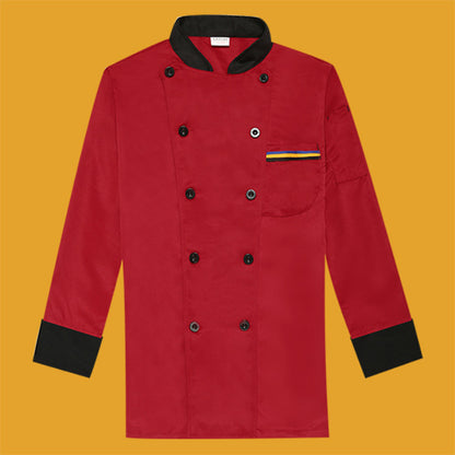 Restaurant and Cafeteria Back Kitchen Chef Work Clothes Long-Sleeved Work Clothes for Men Hotel Restaurant Chef Clothes Short-Sleeved Custom-Made for Men