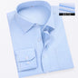 Men's Long-Sleeved White Shirt Autumn and Winter Loose Bottoming Business Formal Wear Korean Style Trbottomyy Casual Shirt Blue Inch Shirt