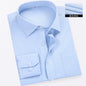 Men's Long-Sleeved White Shirt Autumn and Winter Loose Bottoming Business Formal Wear Korean Style Trbottomyy Casual Shirt Blue Inch Shirt