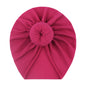 European and American New Style Baby Pullover Hat, Cute Solid Color Donut Baby Hat, Thin and Comfortable Baby Hat for All Seasons