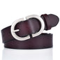 New ladies belt leather cowhide belt buckle Joker casual retro pants with a generation of factory outlets