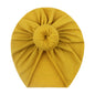 European and American New Style Baby Pullover Hat, Cute Solid Color Donut Baby Hat, Thin and Comfortable Baby Hat for All Seasons