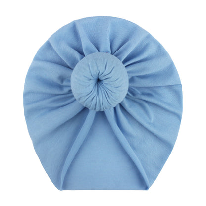 European and American New Style Baby Pullover Hat, Cute Solid Color Donut Baby Hat, Thin and Comfortable Baby Hat for All Seasons