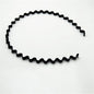Iron black bottom wave spiral sports head hoop head buckle bath fine hairpin men's and girls universal wash hair hoop wholesale