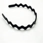Iron black bottom wave spiral sports head hoop head buckle bath fine hairpin men's and girls universal wash hair hoop wholesale