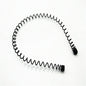 Iron black bottom wave spiral sports head hoop head buckle bath fine hairpin men's and girls universal wash hair hoop wholesale