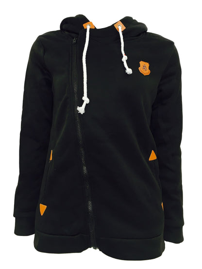 Wish AliExpress New European and American Sweatshirt Cardigan Side Zipper Hoodie Jacket Women's Clothing