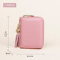 Foreign Trade Card Bag Women's Multi-Card Cowhide Anti-Theft Brush RFID Leather Anti-Degaussing Card Clip Zipper Credit Driver's License