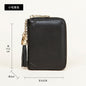 Foreign Trade Card Bag Women's Multi-Card Cowhide Anti-Theft Brush RFID Leather Anti-Degaussing Card Clip Zipper Credit Driver's License