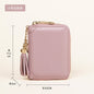 Foreign Trade Card Bag Women's Multi-Card Cowhide Anti-Theft Brush RFID Leather Anti-Degaussing Card Clip Zipper Credit Driver's License
