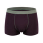 Men's cotton underwear plus size fat guy boxers breathable 3D seamless sexy youth cotton red boxers