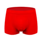 Men's cotton underwear plus size fat guy boxers breathable 3D seamless sexy youth cotton red boxers
