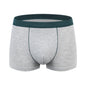 Men's cotton underwear plus size fat guy boxers breathable 3D seamless sexy youth cotton red boxers