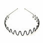 Iron black bottom wave spiral sports head hoop head buckle bath fine hairpin men's and girls universal wash hair hoop wholesale