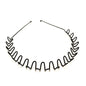 Iron black bottom wave spiral sports head hoop head buckle bath fine hairpin men's and girls universal wash hair hoop wholesale