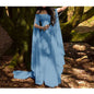 2018wish New party Long Sleeve Crewneck Belt Women Dress Halloween Women's Long Dress