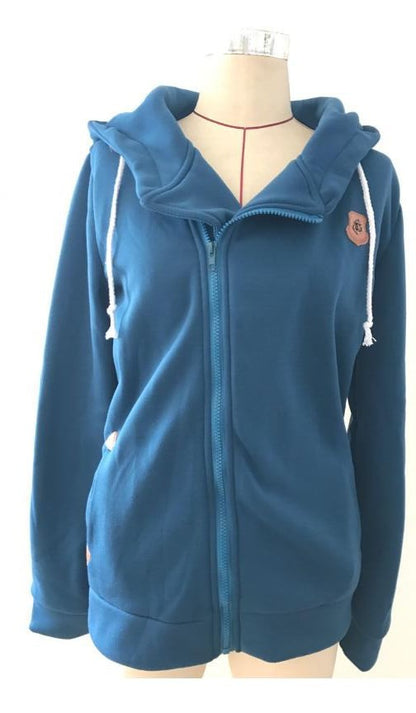 Wish AliExpress New European and American Sweatshirt Cardigan Side Zipper Hoodie Jacket Women's Clothing