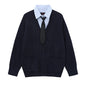 Fake two cardigans and sweaters for men
