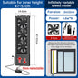No-Drill Telescopic Window Exhaust Fan, Portable Non-Hole Window Ventilator for Home, European Standard