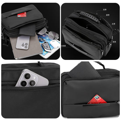 WEPOWER Simple Fashion Shoulder Bag Men's Casual Crossbody Bag Waterproof Trendy Shoulder Bag Business Chest Bag