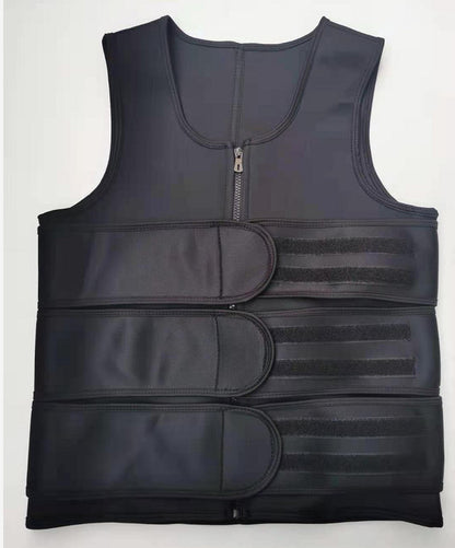 Amazon Men's Sports Body Shaper Neoprene Belly Tinting Vest Sweat-popping Fitness Tunic