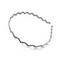 Iron black bottom wave spiral sports head hoop head buckle bath fine hairpin men's and girls universal wash hair hoop wholesale