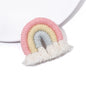 Fabric Ethnic Style Tassel Rainbow Pendant Pendant Cute Children Handmade DIY Keychain Bag Accessories Woven