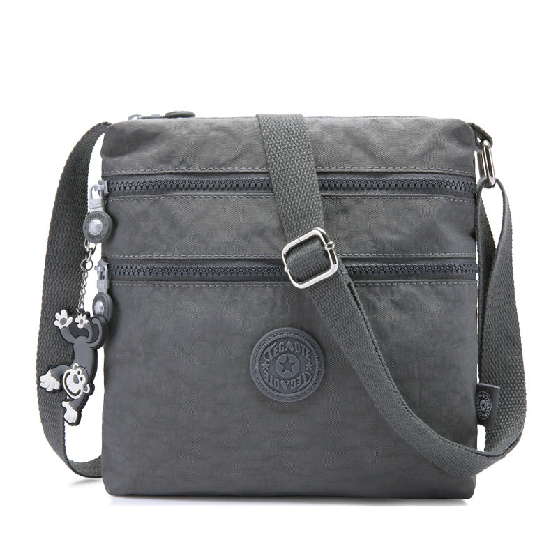 Tigaotte One-Shoulder Cross-Body Bag, Lightweight Water-Repellent Nylon Casual Fashion Versatile Canvas Bag