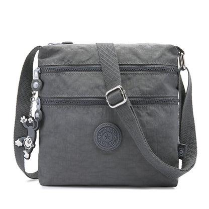 Tigaotte One-Shoulder Cross-Body Bag, Lightweight Water-Repellent Nylon Casual Fashion Versatile Canvas Bag