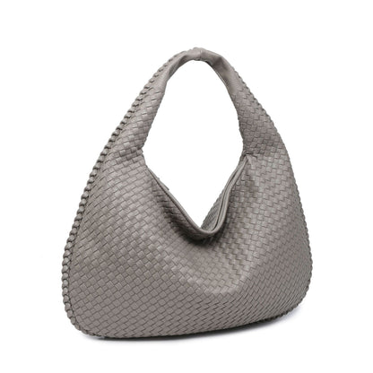Woven Women's Bag Dumpling Bag New Simple Explosive Big Brand Shoulder Bag Autumn and Winter European and American Fashion Casual Big Bag