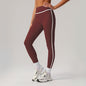 Cross-border Naked Contrast High Waist Yoga Pants Quick-drying Running Fitness Ankle-length Pants Outer Wear Tight Hip-lifting Sports Pants