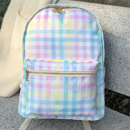 In stock waterproof backpack casual schoolbag large capacity high quality simple backpack school nylon storage bag