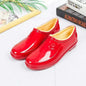 Thickened New Rain Boots Women's Four Seasons Yuanbao Shallow Water Shoes Middle-aged Short Tube Waterproof Non-slip fleece-lined Warm Rubber Rain Boots