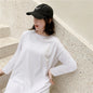 Spring and Summer Short-Sleeved Korean Internet Celebrity Lazy Maxi Skirt Elegant Dress Loose Large Size Women's Long T-Shirt Home Wear