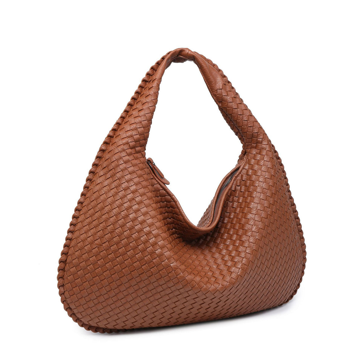 Woven Women's Bag Dumpling Bag New Simple Explosive Big Brand Shoulder Bag Autumn and Winter European and American Fashion Casual Big Bag